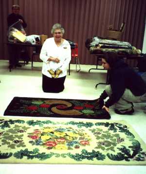 Virginia with rugs